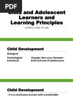 Child and Adolescent Learners and Learning Principles