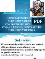 UNIDAD II CONTRATO DE LOCACION Y OTROOS