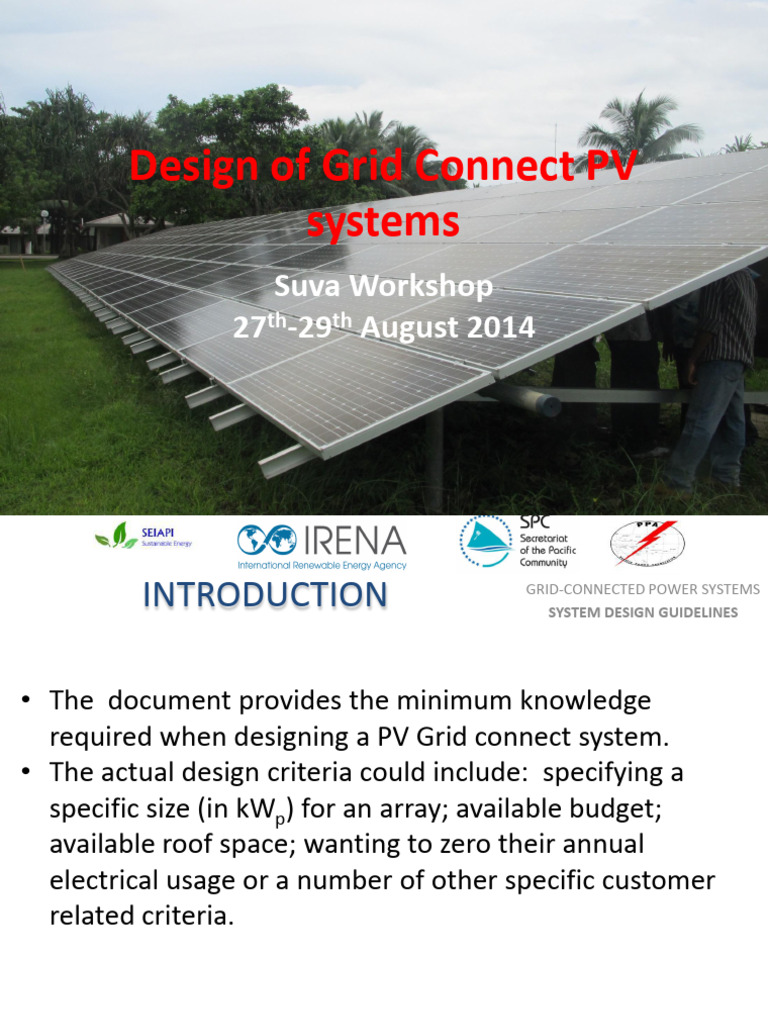 Grid-Connected PV System Design Guide | PDF | Photovoltaic System ...