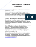 El Abandono de Niños y Niñas en Colombia