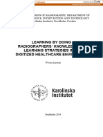 Learning by Doing - Radiographers Knowledge and Learning Strategies in The Digitized Healthcare Environment