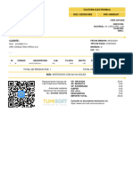 Factura Electrónica: Total de Productos: 1 Total de Cantidades: 1