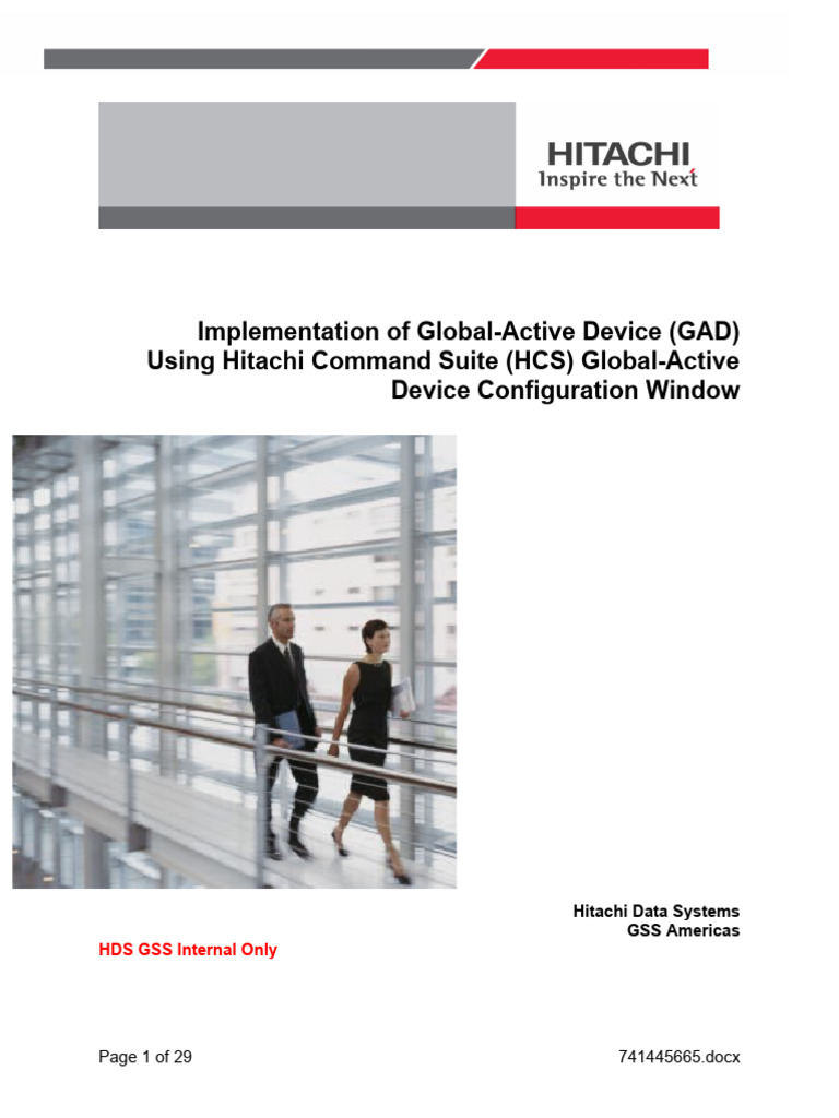 GAD Implementation with Hitachi HCS | PDF | Login | Computer Data Storage