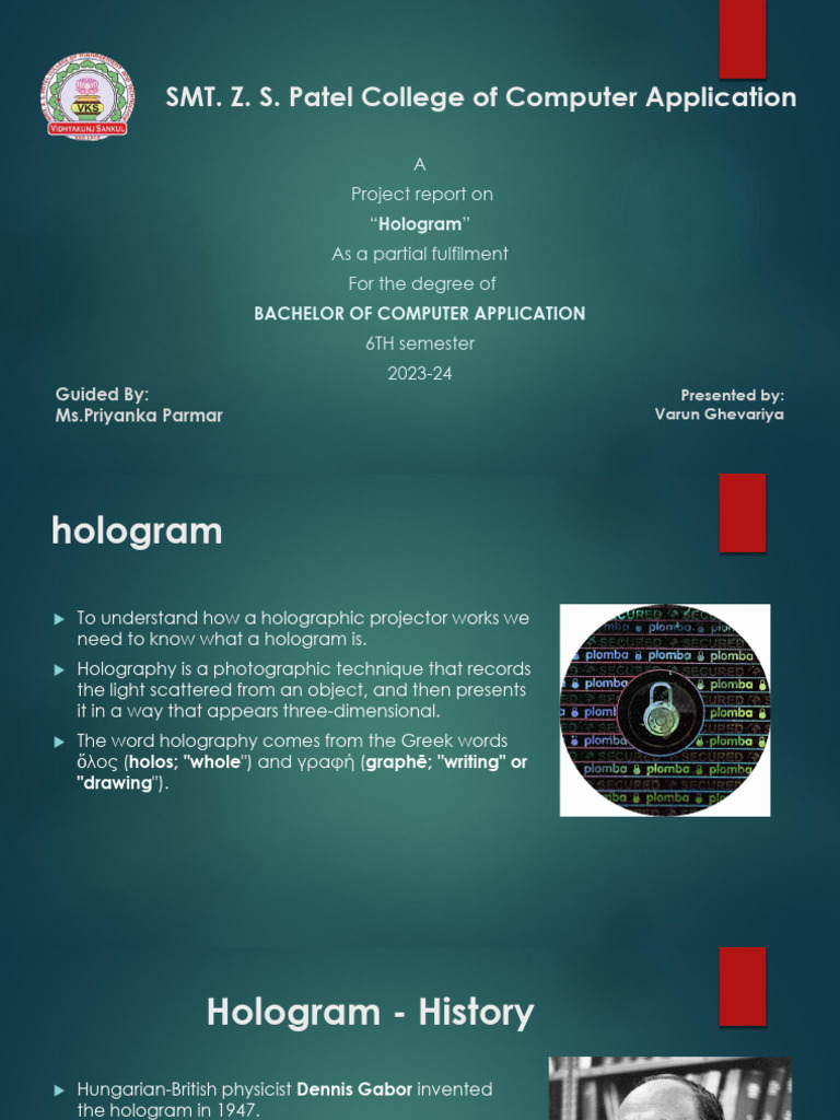 3D Holographic Projection Technology Overview | PDF | Holography | Atomic
