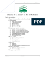 Chapitre 1 Théorie de La Mésure Et Des Probabilités (1)