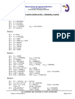 Resultados Ejercicios - Primera Parte: Departamento de Ingeniería Mecánica