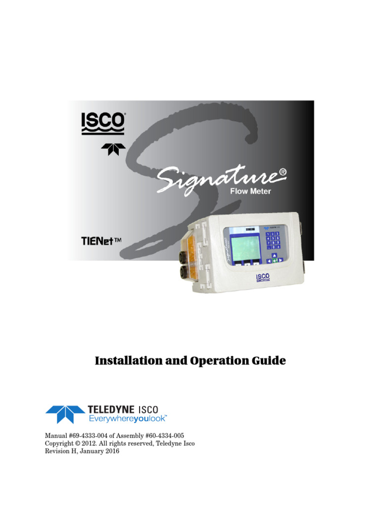 Manual ISCO Signature | PDF | Power Supply | Computer Engineering