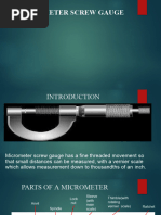 Micrometer Screw Gauge Overview | PDF