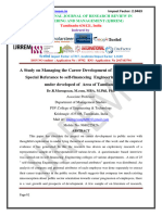 A Study On Managing The Career Development of Employees With Special Referance To Self-Financeing Engineering Colleges in Under Developed of Area of Tamilanu