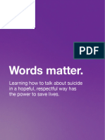 Words Matter Suicide Language Guide