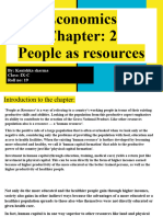 Economics Chapter - 2 People As Resources