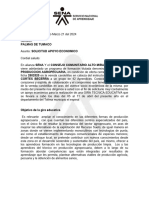 Solicitud Apoyo Palmas de Tumaco