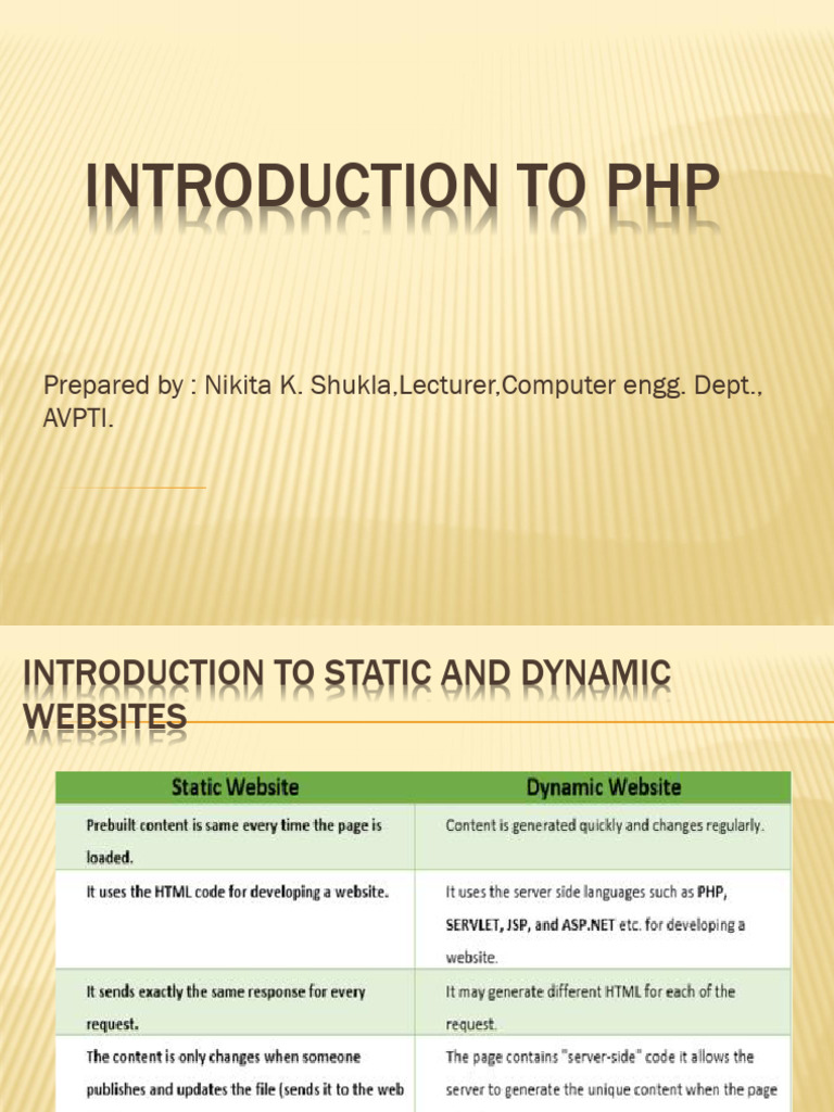 Basics of PHP | PDF | Php | Control Flow