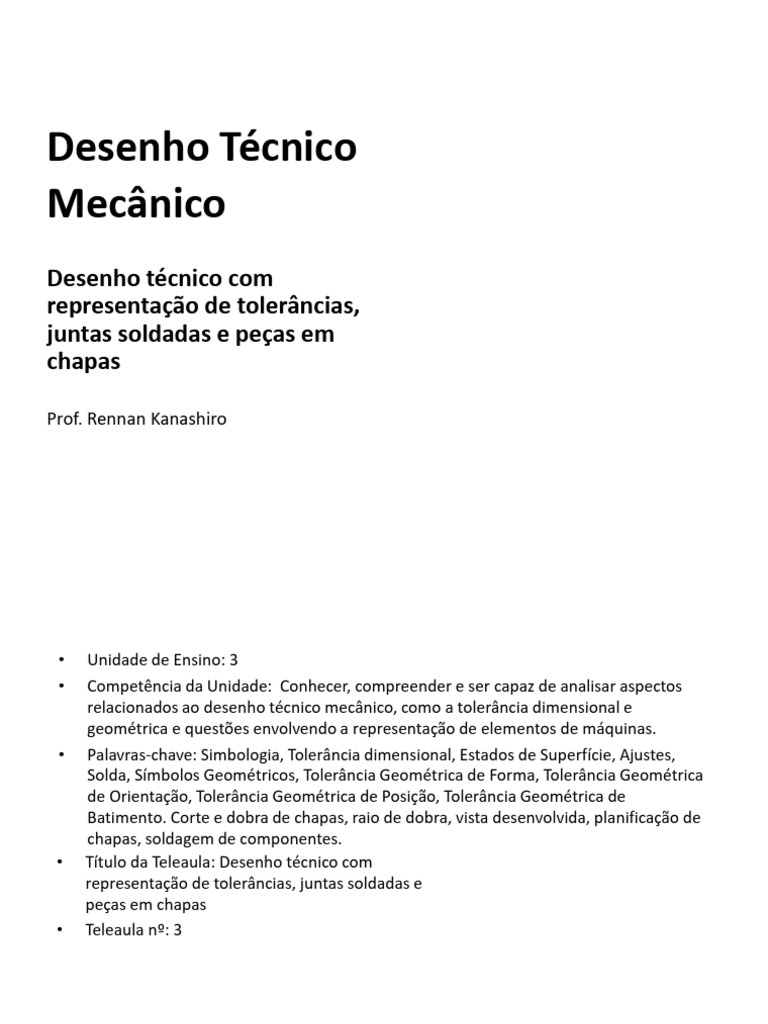 Ta3 - Desenho Técnico Mecânico 1 | PDF | Desenho técnico | Geometria