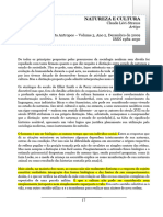 Artigo 3 - Natureza e Cultura - Claude Lévi-Strauss