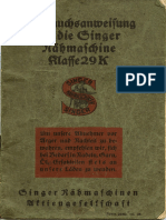 Singer 29K User Manual de