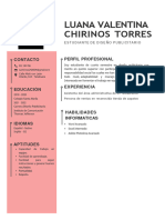 Luana Valentina Chirinos Torres: Contacto Perfil Profesional