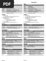 Cheat Sheet Rolls: Cheat Sheet Rolls:: Type What To Roll Type What To Roll