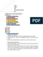 Correlational Research Design