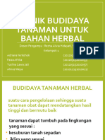 (TEKNO HERBAL) PPT Tekni Budidaya Tanaman Bahan Herbal