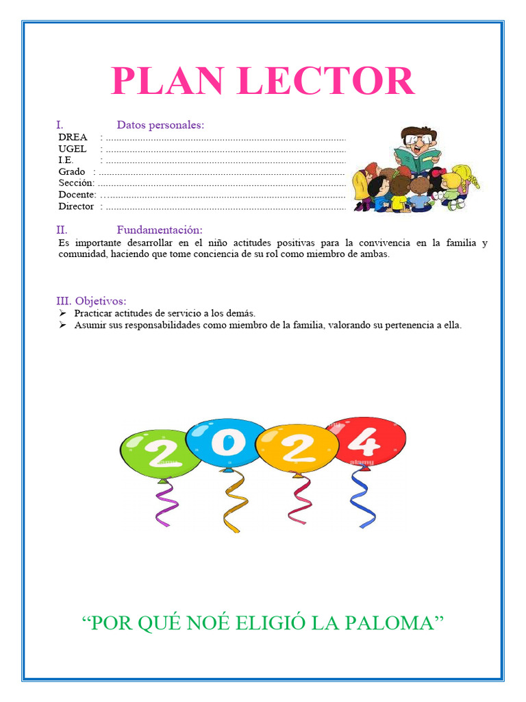 Plan Lector Abril 4to Grado Pdf Arca De Noé Noé