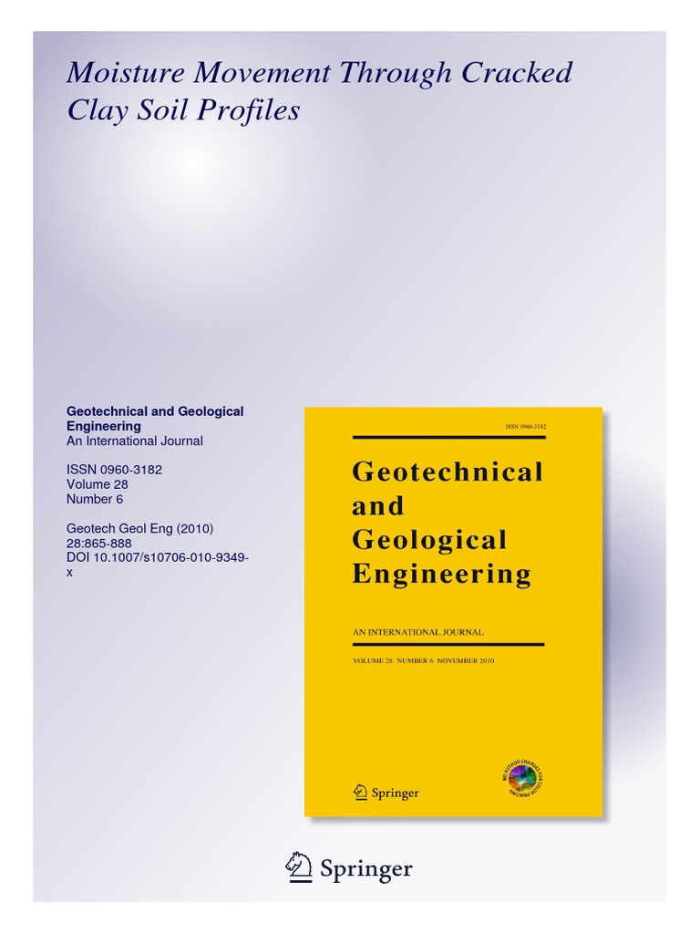 Fredlund, 2010, Crack-Moisture | PDF | Porosity | Fracture