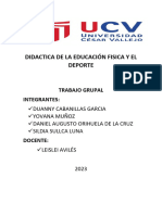 DIDACTICA DE LA EDUCACIÓN FISICA Y EL DEPORTE Semana 3