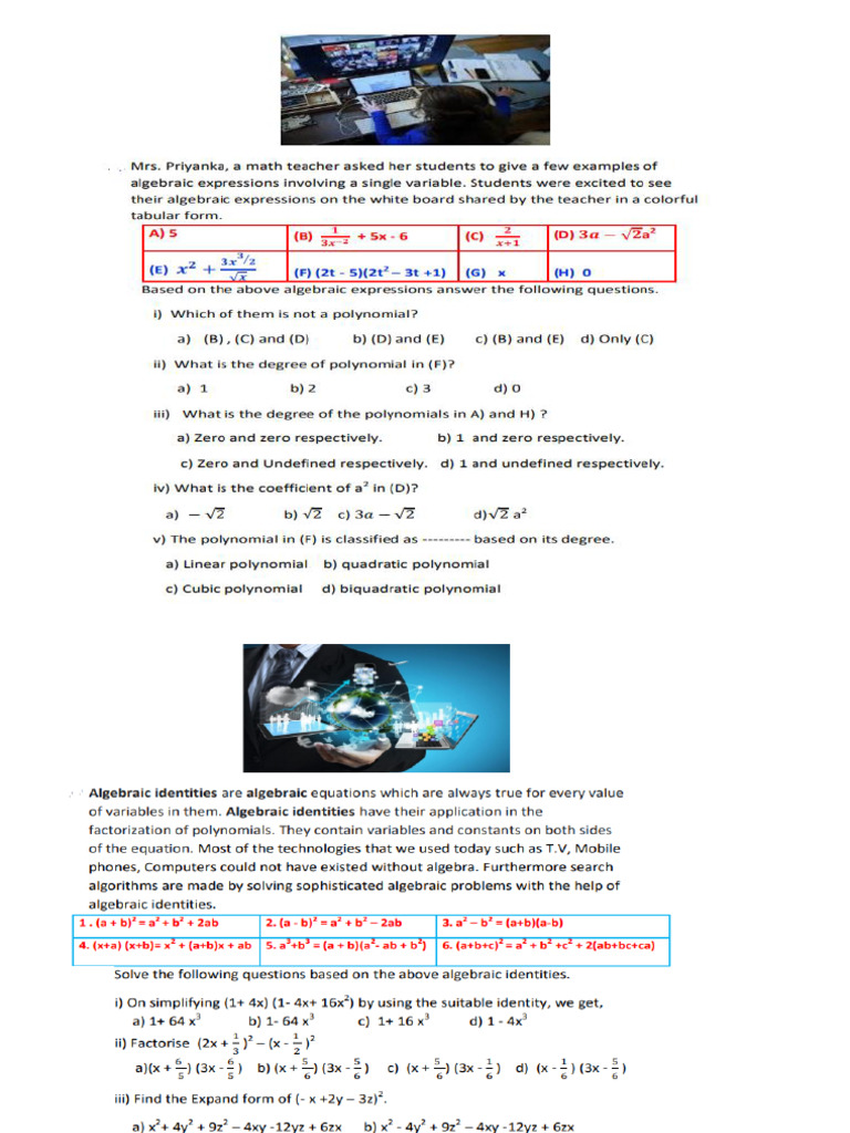 Polynomials Case Study | PDF