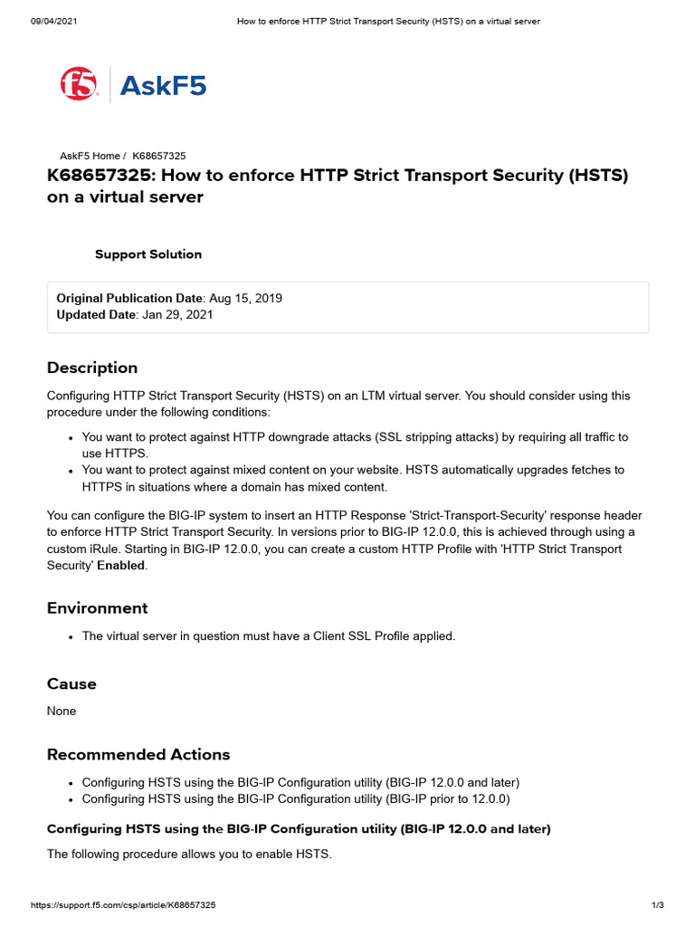 How to enforce http strict transport security hsts on a virtual