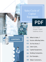 Sales Cycle of Capital Equipment