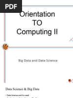 Orientation To Computing