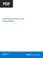 Dell Precision 5820 Tower: Owner's Manual