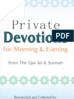 Private Devotions For Morning and Evening From The Quran and Sunnah