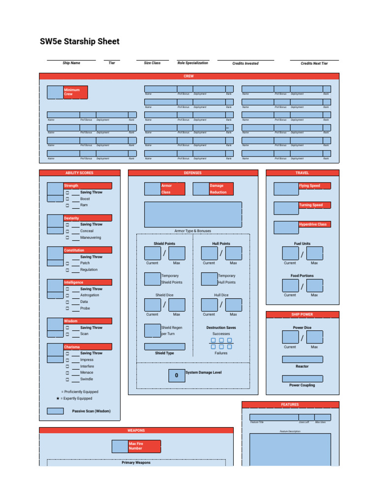 Sw starship sheet | PDF | Naval Ships | Warships