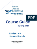 Computer Networks - Course Guide (BSDS-AI-IV, Spring 2024)