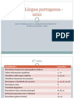 Competências - Ade - Língua Portuguesa - 2021