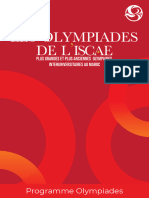 Programme Olympiades ISCAE Casablanca