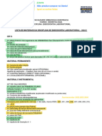 LISTA de MATERIAIS DA Endodontia Laboratorial I Atual Novo