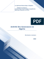 Activité Des Assurances e n Algérie 2022