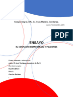 Ensayo Sociales Conflicto Israelí-Palestino - Adrian Abud