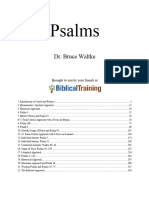 Psalms Outline Notes-Waltke