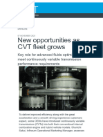 New Opportunities As CVT Fleet Grows