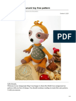 Sloth Coco Amigurumi Toy Free Pattern: October 9, 2020