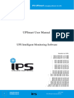 UPSmart User Manual. UPS Intelligent Monitoring Software. IPS-UPSmart Managing Software For UPS