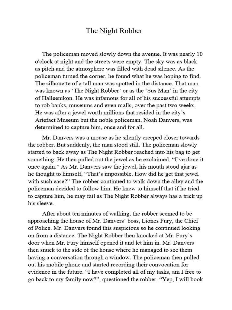 The Night Robber | PDF