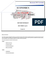 Economics Grade 11 Revision Terms 3 and 4 - 2023