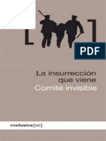 La Insurreccion Que Viene Comite Invisible