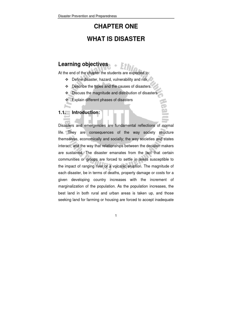 Microsoft Word - Disaster - Prev - FM | PDF | Natural Disasters | Hazards