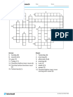 Expressions of Time French Crossword