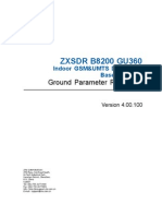 ZXSDR B8200 GU360 (V4.00.100) Indoor GSM&UMTS Dual Mode Baseband Unit Ground Parameter Reference